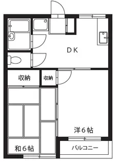 コスモ福生【2階】の間取り