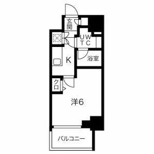 スパシエロッサ横浜吉野町【3階】の間取り
