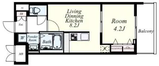 パルククレール博多【3階】の間取り