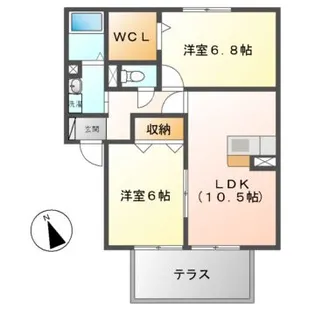 find birdie C・D棟【1階】の間取り