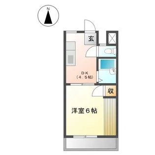 コーポ牛場【2階】の間取り