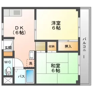 澤仁ハイツ【3階】の間取り