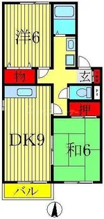 インペリアルヒルズII【2階】の間取り