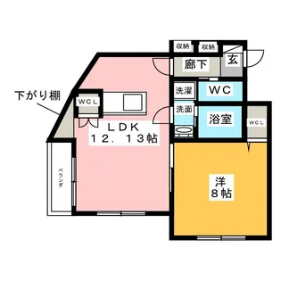 Bibure Makiya【2階】の間取り