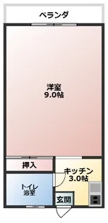 コーポ西【3階】の間取り