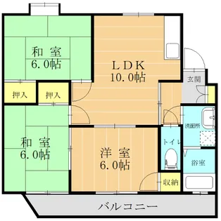 サカエハイツ【3階】の間取り