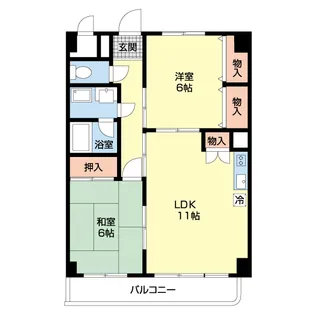 プレイスアイル【2階】の間取り