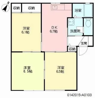 ディアス木場【1階】の間取り
