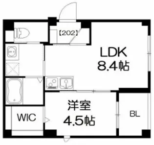 テイーダソレイユ【2階】の間取り