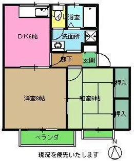 コーポフローラ【2階】の間取り