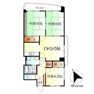 パークスエヒロ【5階】の間取り