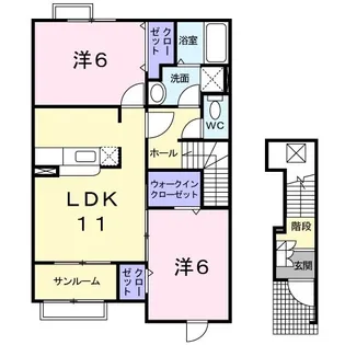 プリムローズ【2階】の間取り