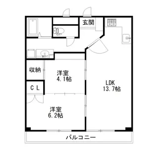 ハイツトレンディIの間取り