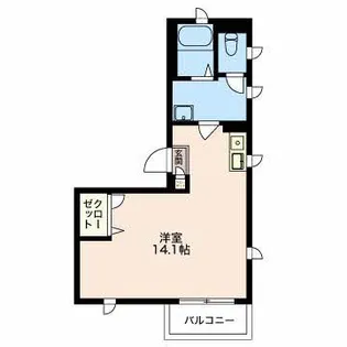 壱番館【3階】の間取り