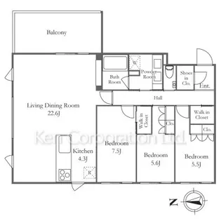 Embassy Suite【1階】の間取り