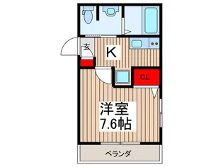 コマ-レ和楽備【2階】の間取り