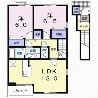 アマービリス【2階】の間取り