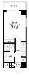 レジディア桜上水【6階】の間取り