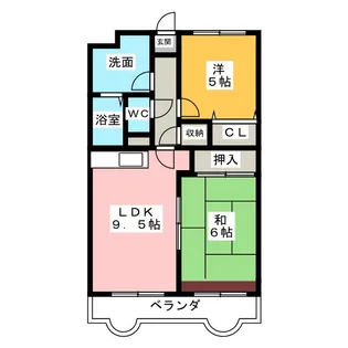 リバーサイド富士 II【4階】の間取り