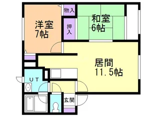ザ・ビレッジ大野壱番館【2階】の間取り