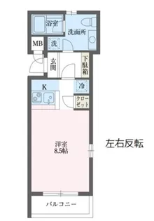 ドルフィン西新宿【4階】の間取り