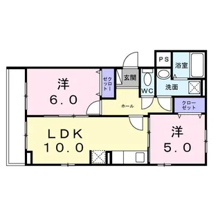 ヴィラ オーブ - K【2階】の間取り