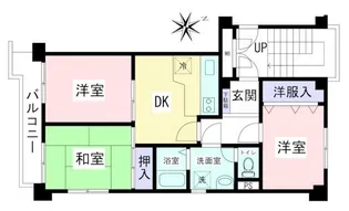 ライオンズマンション桜ヶ丘【2階】の間取り