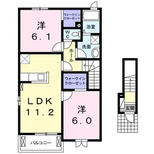 ドルフ・レーベンIII【2階】の間取り