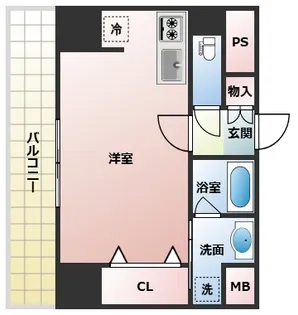 ヴィラ博丈横川【6階】の間取り