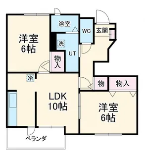サフィニアガーデン【1階】の間取り