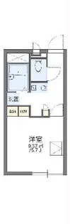 レオパレスcubo【2階】の間取り