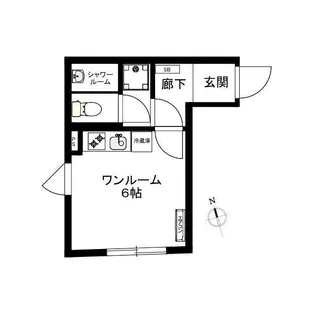 D-BASE北千住【2階】の間取り