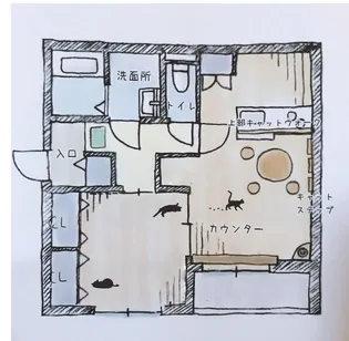 Gatos casa ’S【1階】の間取り