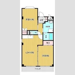 ロイヤル長田【3階】の間取り