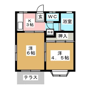 ロイヤルハイツ【1階】の間取り