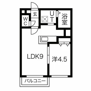 ル・ファールN3【1階】の間取り