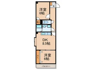 サンライズ金森【4階】の間取り