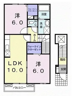 レッジェンダA【2階】の間取り