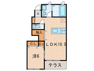 アーク緑が丘【1階】の間取り