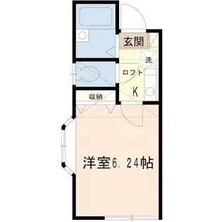 コーポ葵【1階】の間取り