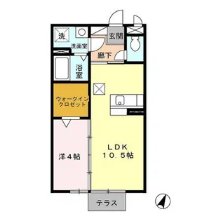 アニヴェルセルST【1階】の間取り