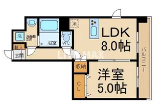 プレサンス京都天使突抜奏【3階】の間取り