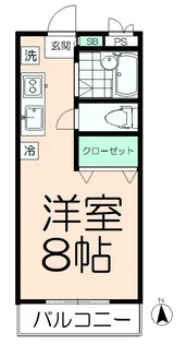 ルナパーク井上II【1階】の間取り