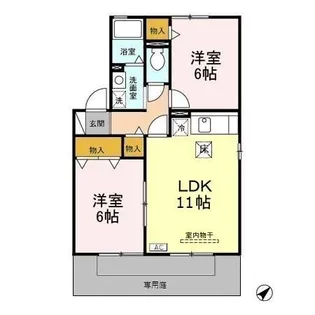 ル・コンフォ A【1階】の間取り