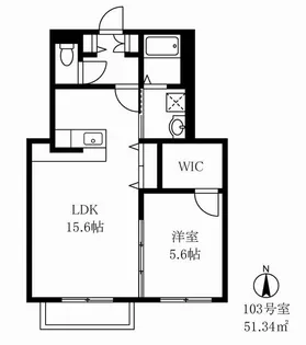 グランヴェール【1階】の間取り