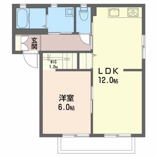 シティガーデン安積 A【2階】の間取り