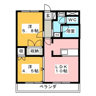 ハイムディライラI【1階】の間取り