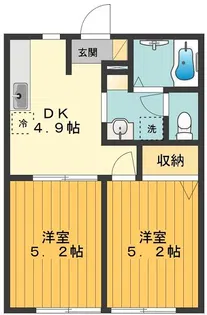 サンミッシェル【2階】の間取り