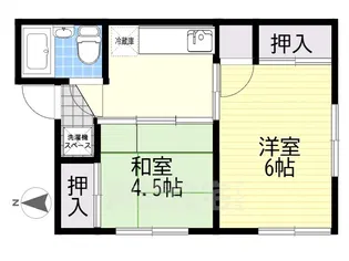 タカサキハイツ【2階】の間取り