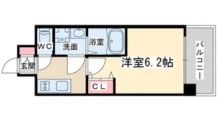 エスリードレジデンスグラン大阪福島ノース【10階】の間取り